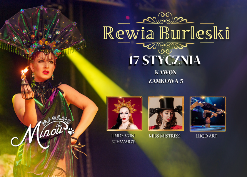 Rewia Burleski od Madame de Minou 17.01.2025 Scena Artystyczna KAWON Zielona Góra